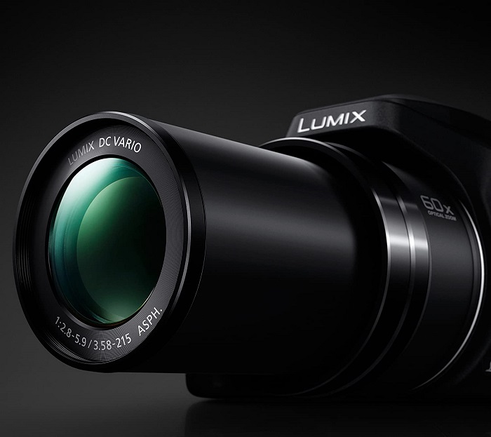 a product photo of a Panasonic Lumix bridge camera