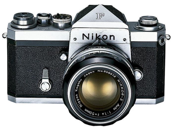 Picture of a Nikon F film camera