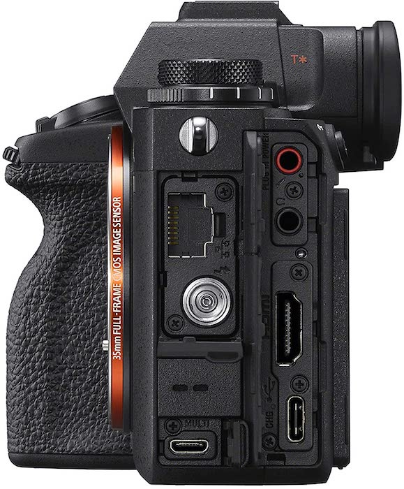 Picture of the Sony a1's ports