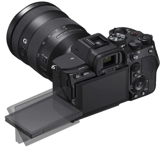 Sony A7IV body with flip out screen