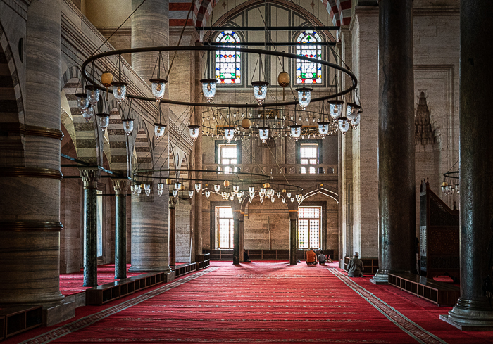 Mosque in Istanbul Turkey shot at high ISO