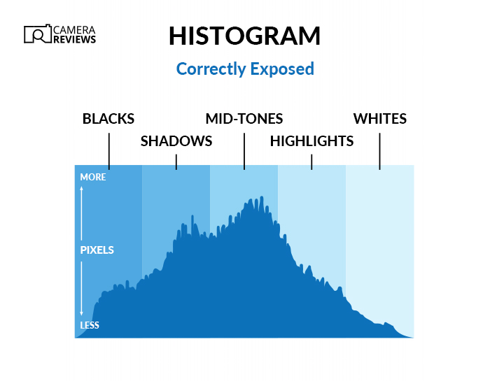 camera histogram graphic