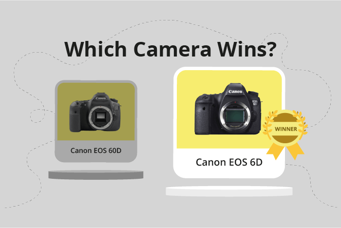 Canon EOS 60D vs EOS 6D Comparison image.
