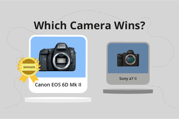 Canon EOS 6D Mark II vs Sony a7 II Comparison image.