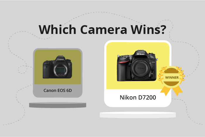 Canon EOS 6D vs Nikon D7200 Comparison image.