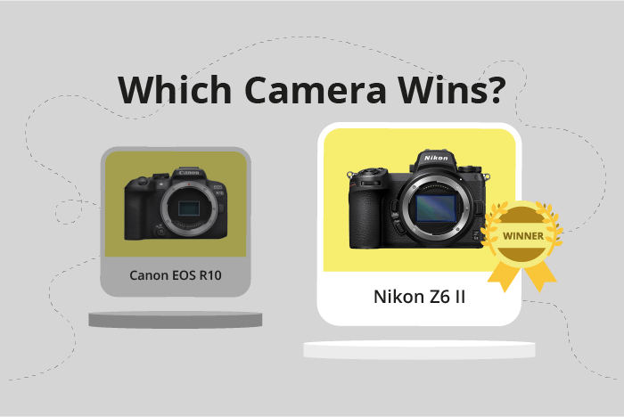 Canon EOS R10 vs Nikon Z6 II Comparison image.