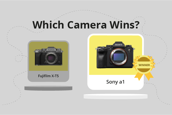 Fujifilm X-T5 vs Sony a1 Comparison image.