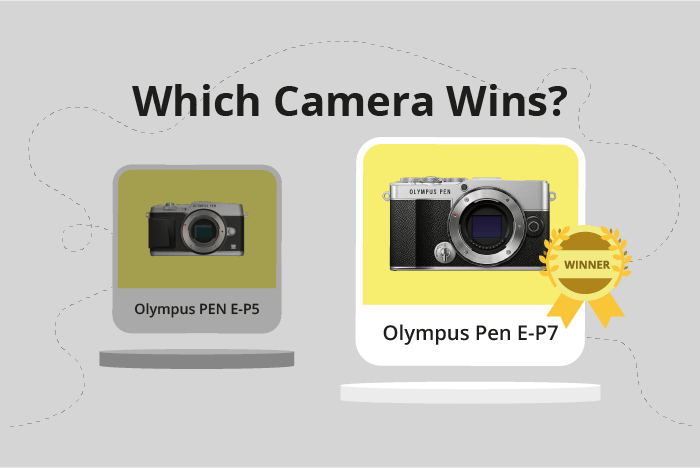 Olympus PEN E-P5 vs Pen E-P7 Comparison image.