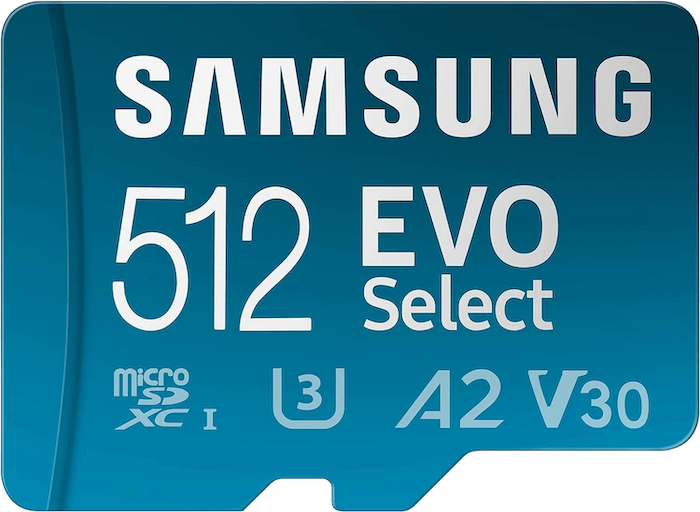 41% Off Samsung EVO Select 512GB MicroSD SDXC