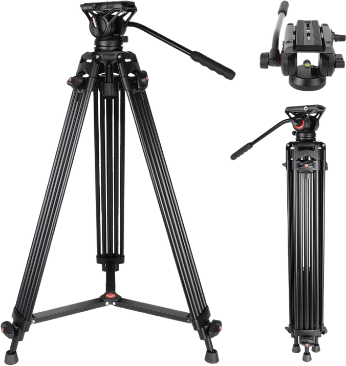 Coman Heavy Duty Fluid Head Tripod