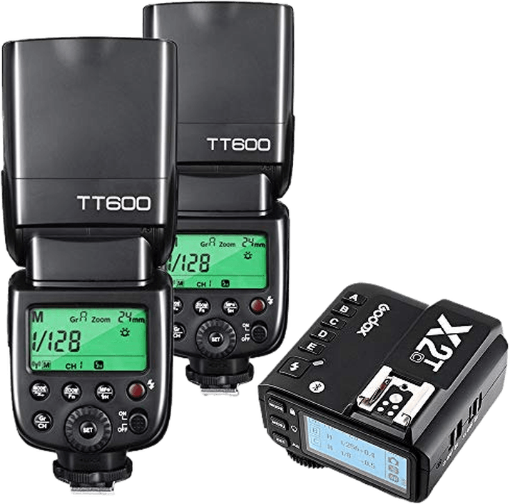Godox 2X TT600 HSS 2.4G Wireless Master/Slaver Flash Speedlite & Receiver Godox X2T-C